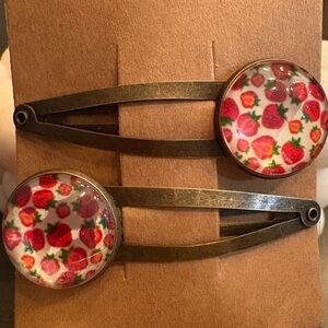 Strawberry Design Hair Clips